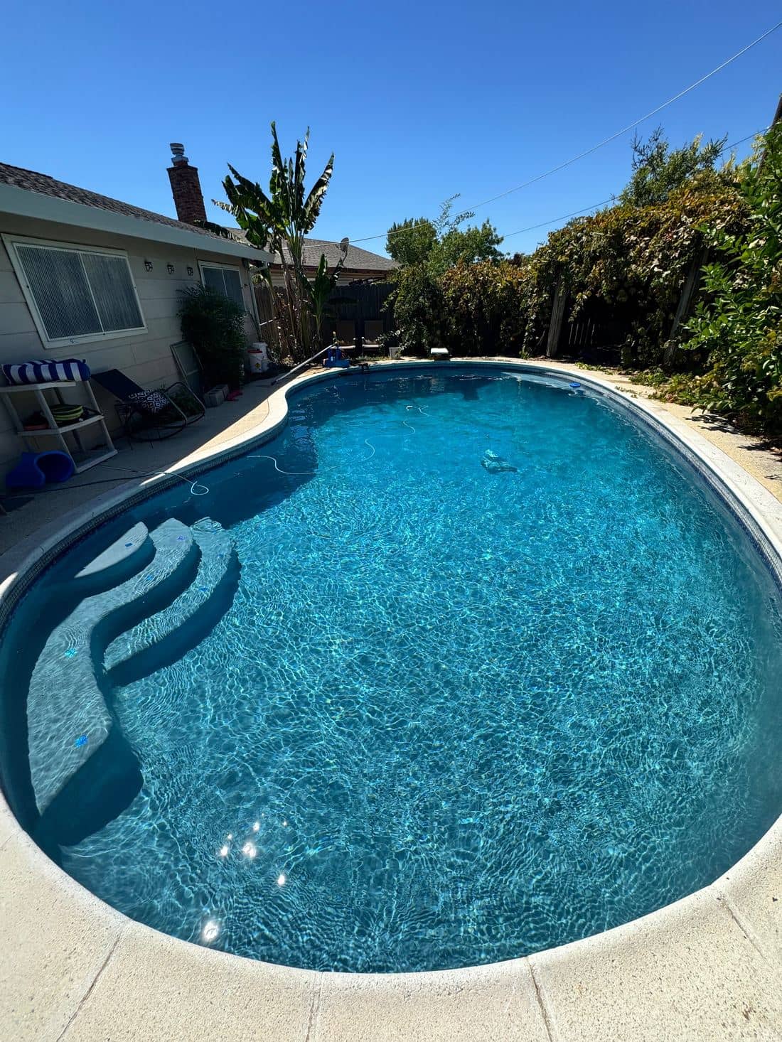 Pool after Ripple green-to-clean service