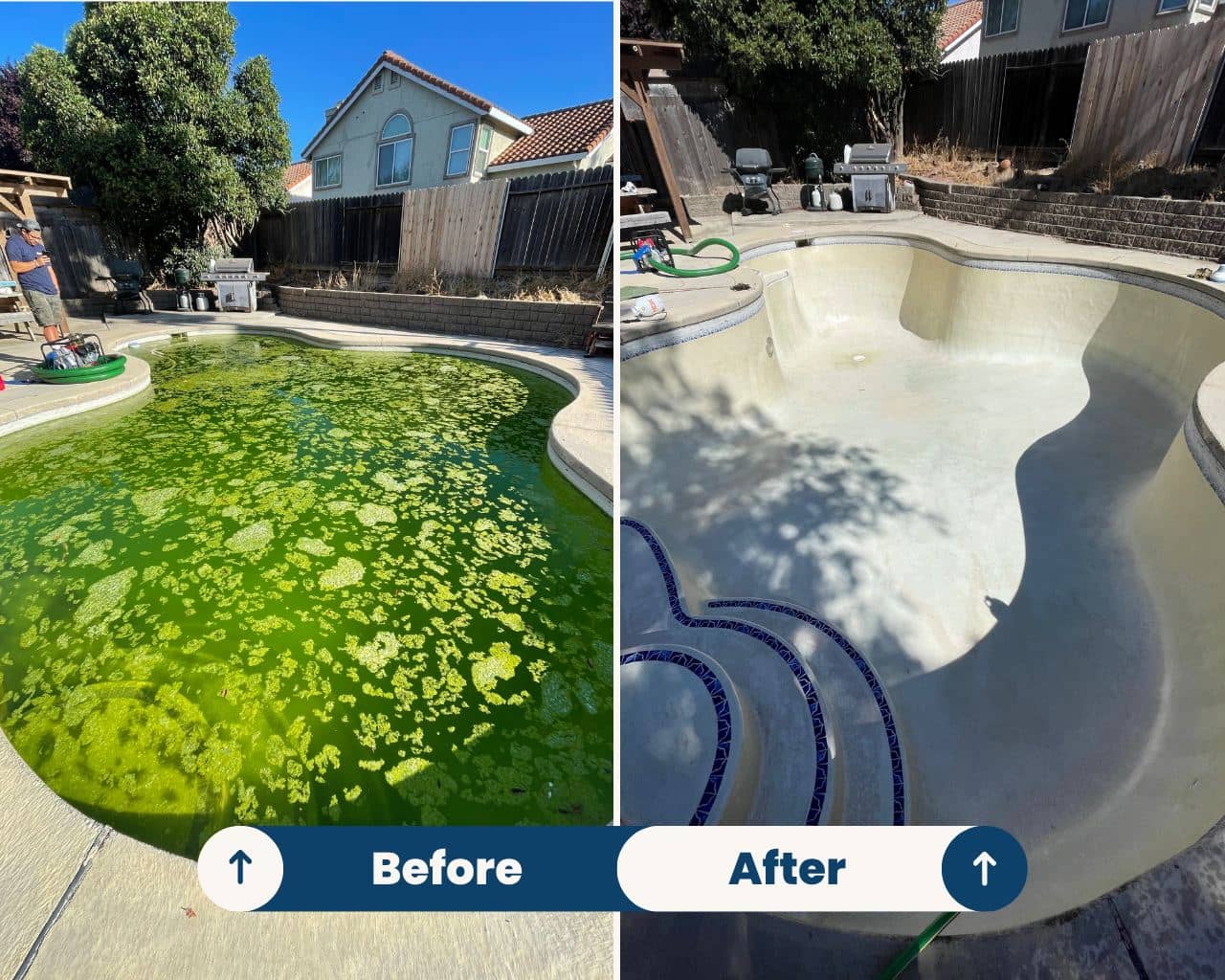 Pool drained and cleaned by Ripple